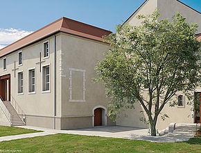 Vue 3D de l'arrière du bâtiment - l'Hôtel de Camilly - Agrandir l'image, .JPG 169,9 Ko (fenêtre modale)